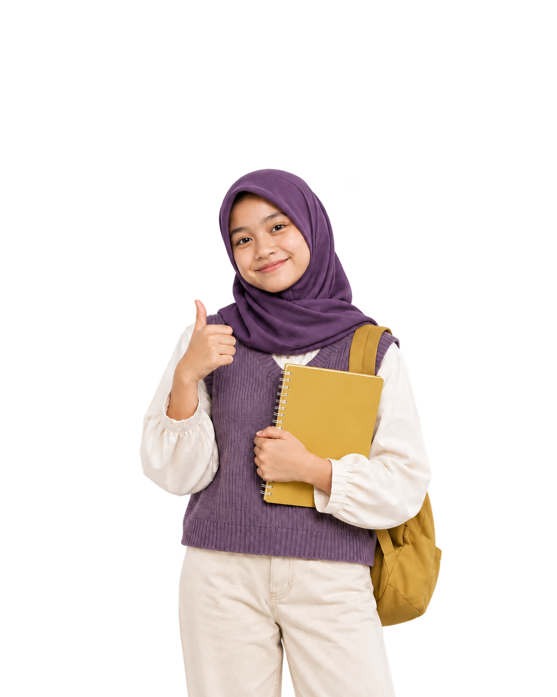 Ilustrasi representasional seorang pelajar dengan buku, bukan dokumentasi siswa BIMBEL KHAN KIDS